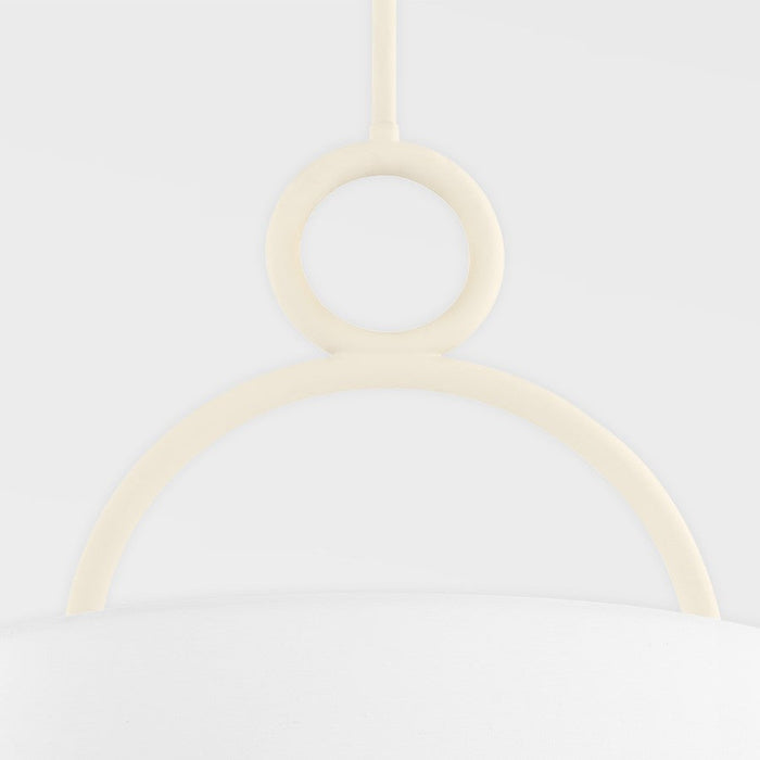 Mitzi Wynter 3 Light Chandelier, Textured Cream/White