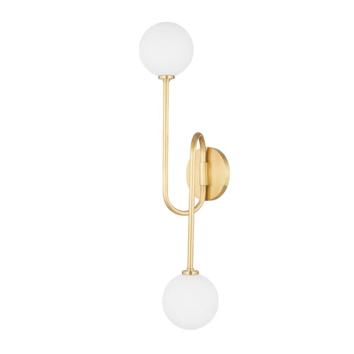 Mitzi Zani 2 Light Wall Sconce, Aged Brass - H655102A-AGB