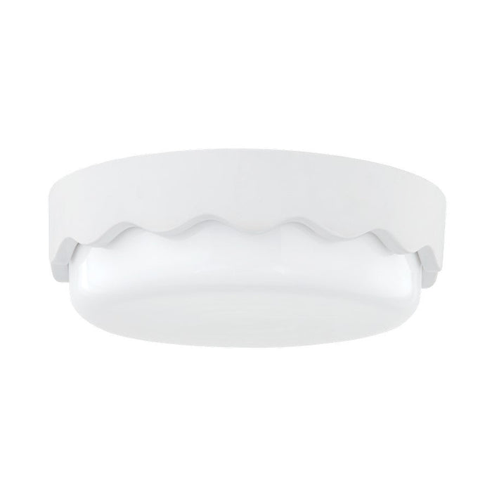 Mitzi Wave 3 Light Flush Mount, Ceramic Matte White/Opal Shiny - H656503-CMW