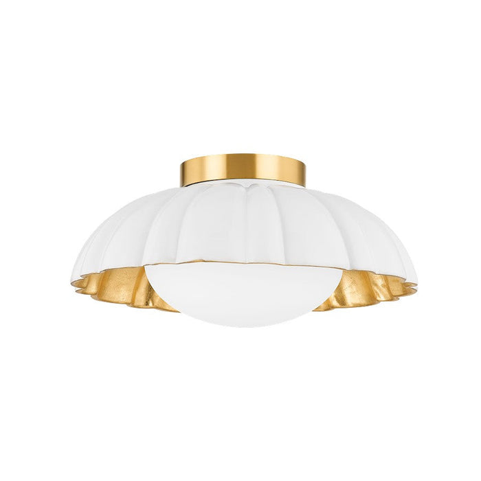 Mitzi Penelope 1 Light Flush Mount, Aged Brass - H666501-AGB-CSW