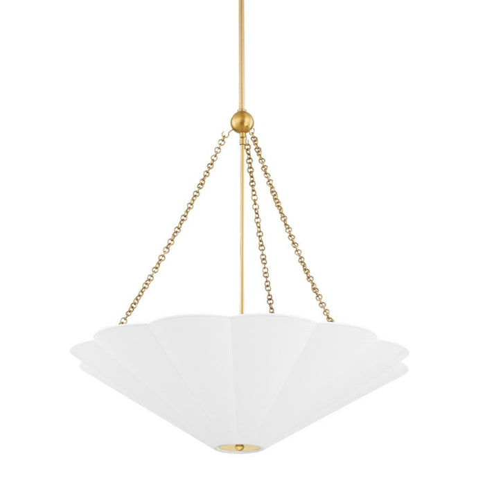 Mitzi Alana 3 Light Pendant, Aged Brass/White - H676703-AGB