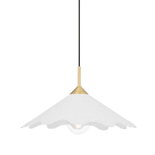 Mitzi Sodsai 1 Light Pendant, Aged Brass/Natural - H686701-AGB