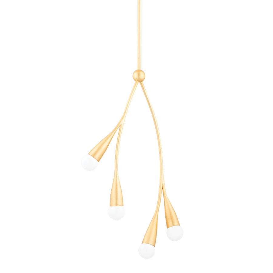 Mitzi Elsa 4 Light Pendant, Gold Leaf - H689704-GL