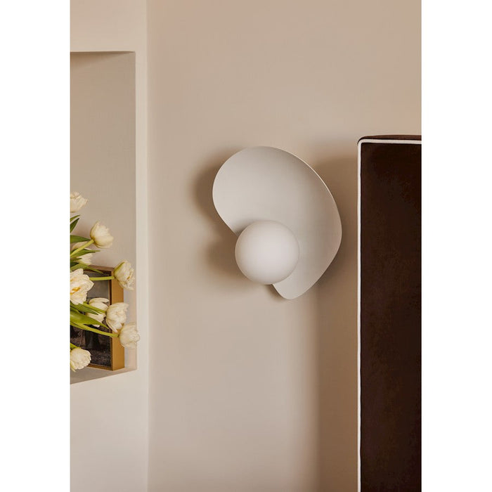 Mitzi Leni 1 Light Wall Sconce, Texture White/White