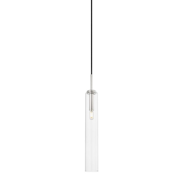 Mitzi Nyah 1 Light 22" Pendant, Polished Nickel/Clear - H701701S-PN