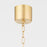 Mitzi Jean 1 Light Pendant, Aged Brass/White