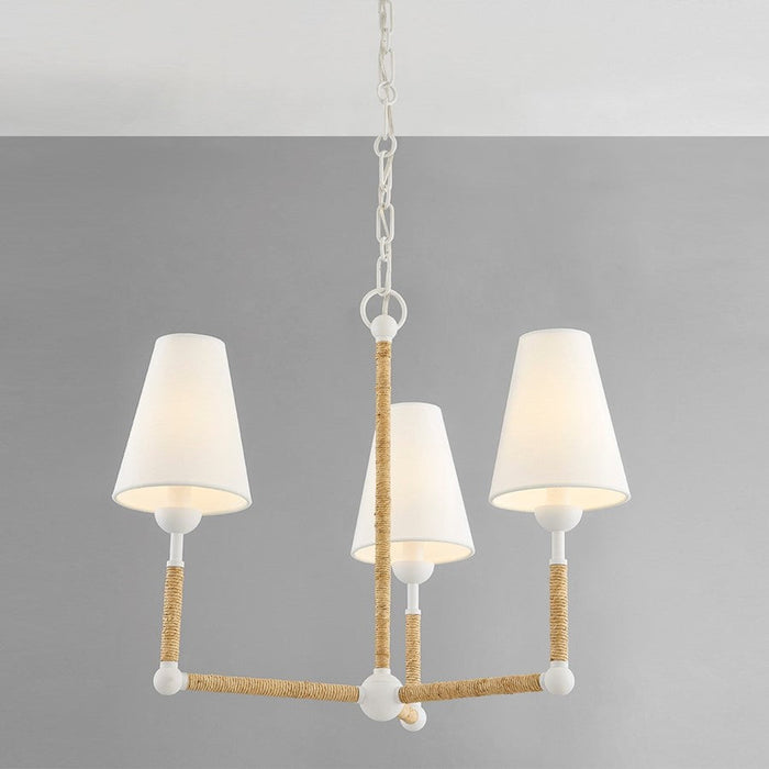 Mitzi Mariana Chandelier, Textured White/White