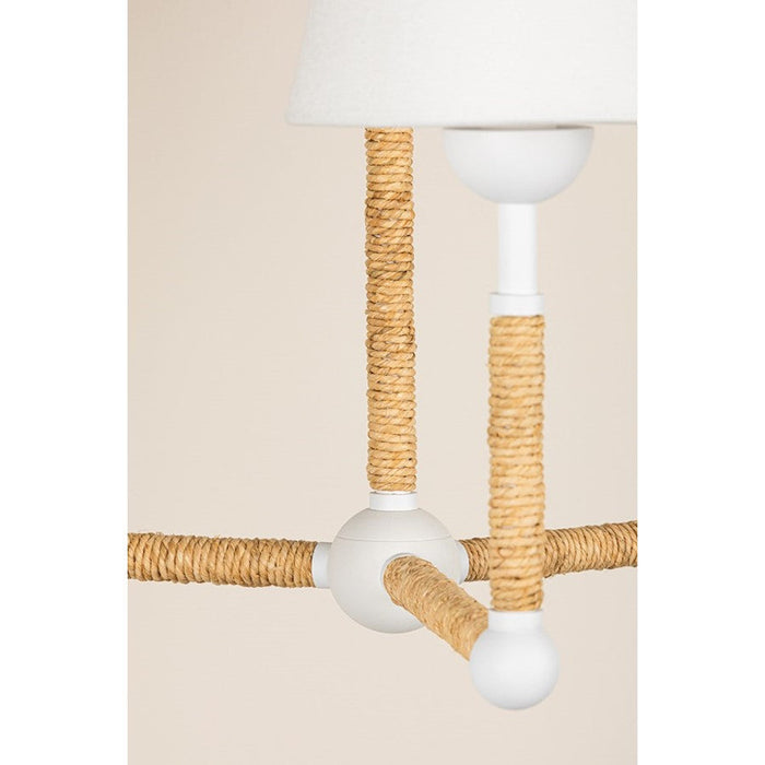 Mitzi Mariana Chandelier, Textured White/White