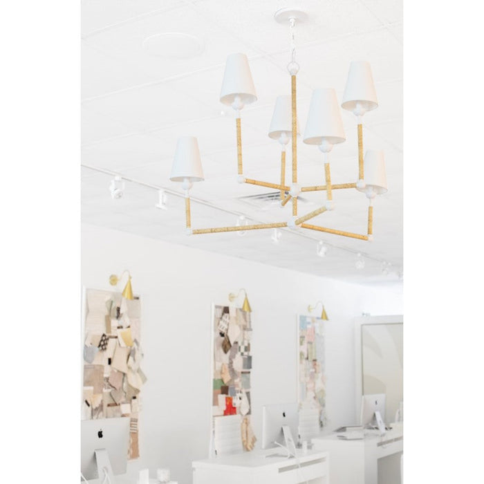 Mitzi Mariana Chandelier, Textured White/White