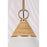 Mitzi Mica 1 Light Pendant, Aged Brass/Aged Brass