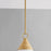 Mitzi Mica 1 Light Pendant, Aged Brass/Aged Brass