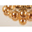 Mitzi Mimi 6 Light Flush Mount, Aged Brass/Champagne