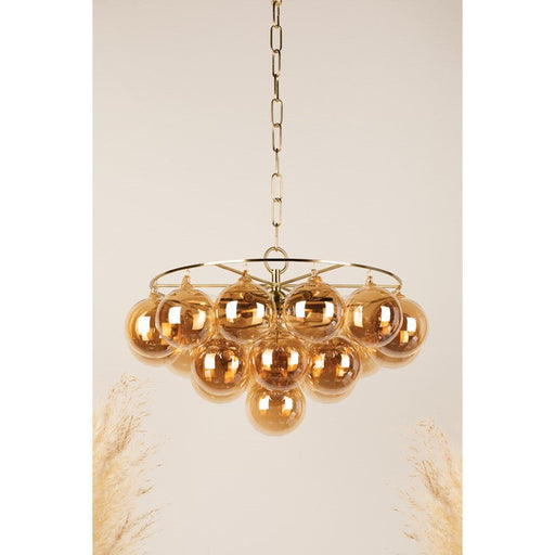 Mitzi Mimi Chandelier, Aged Brass/Champagne