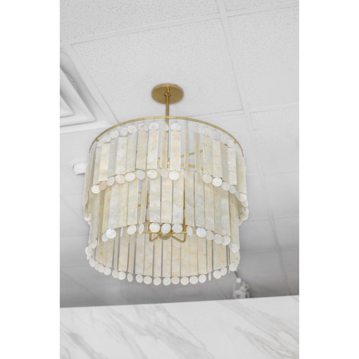 Mitzi Melisa Chandelier, Aged Brass