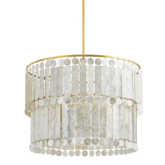 Mitzi Melisa 6 Light Chandelier, Aged Brass - H715806-AGB