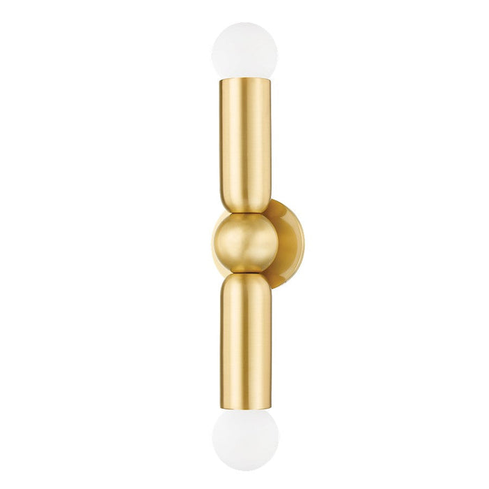 Mitzi Lolly 2 Light Wall Sconce, Aged Brass - H720102-AGB