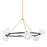 Mitzi Belle 6 Light Chandelier, Aged Brass