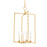 Mitzi Adelaide 4 Light 25" Lantern, Vintage Gold Leaf - H731704L-VGL