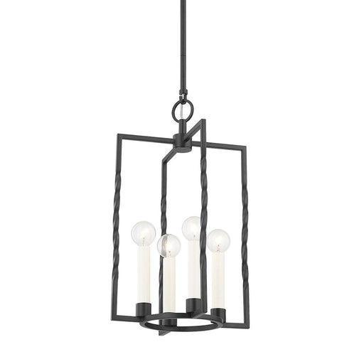 Mitzi Adelaide 4 Light 18" Lantern, Textured Black - H731704S-TBK