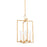 Mitzi Adelaide 4 Light 18" Lantern, Vintage Gold Leaf - H731704S-VGL