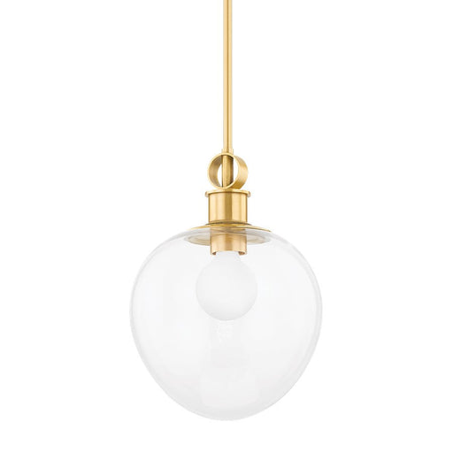 Mitzi Anna 1 Light 14" Pendant, Aged Brass - H736701S-AGB