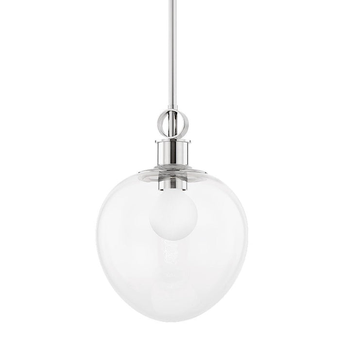 Mitzi Anna 1 Light 14" Pendant, Polished Nickel - H736701S-PN