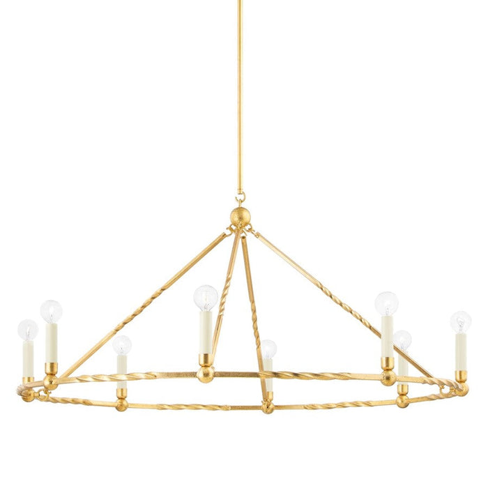 Mitzi Josephine 8 Light Chandelier, Vintage Gold Leaf - H738808-VGL