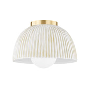 Mitzi Eloise 1 Light Flush Mount, Aged Brass - H750501-AGB-CWW