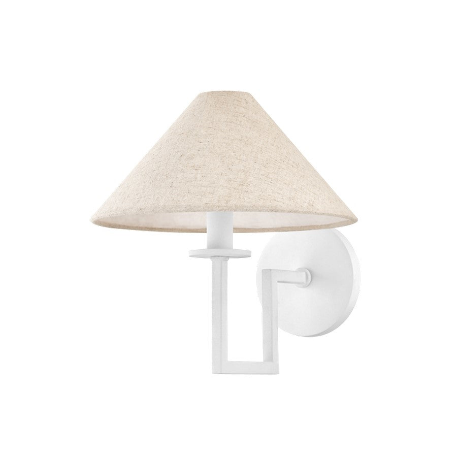 Mitzi Gladwyne 1 Light Wall Sconce, Textured White/Natural - H760101-TWH