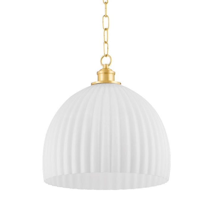 Mitzi Hillary 1 Light 15" Pendant, Aged Brass - H771701L-AGB