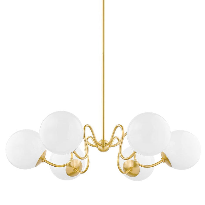 Mitzi Havana 6 Light Chandelier, Aged Brass - H772806-AGB