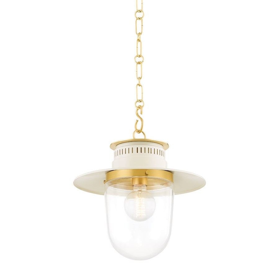 Mitzi Nori 1 Light 13" Pendant, Aged Brass - H773701S-AGB-SCR