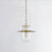 Mitzi Nori 1 Light Pendant, Aged Brass