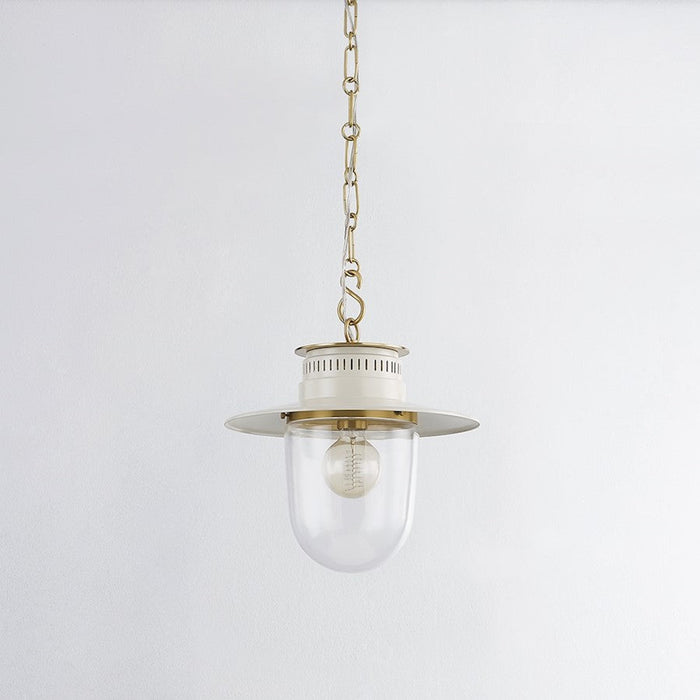 Mitzi Nori 1 Light Pendant, Aged Brass