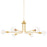 Mitzi Blakely 6 Light Chandelier, Aged Brass