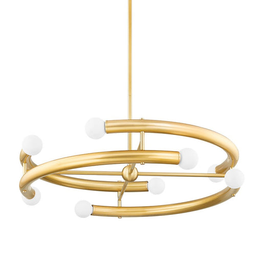 Mitzi Allegra 8 Light Chandelier, Aged Brass - H782808-AGB