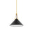 Mitzi Kalea 1 Light 15" Pendant, Aged Brass/Soft Black - H784701S-AGB-SBK