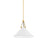 Mitzi Kalea 1 Light 15" Pendant, Aged Brass/Soft White - H784701S-AGB-SWH