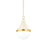 Mitzi Ciara 1 Light 18" Pendant, Brass/Soft Cream/Opal Glossy - H787701S-AGB-SCR