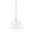 Mitzi Luella 1 Light 10" Pendant, Aged Brass/Opal Glossy - H790701L-AGB