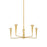 Mitzi Danna 5 Light Chandelier, Aged Brass - H791805-AGB