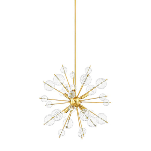 Mitzi Linnea 6 Light 20" Chandelier, Aged Brass/Clear - H794806-AGB