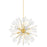 Mitzi Linnea 8 Light Chandelier, Aged Brass/Clear - H794808-AGB