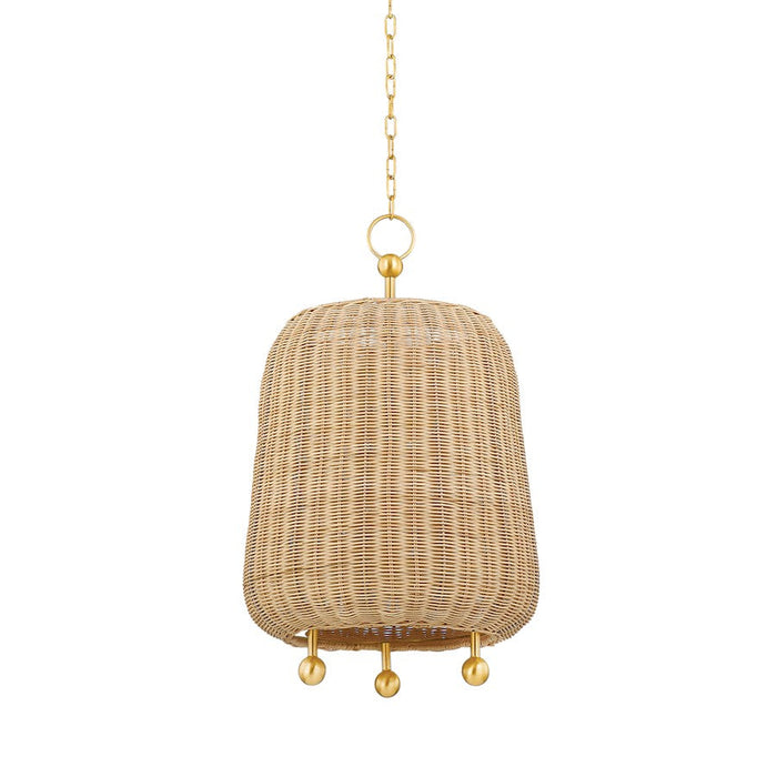 Mitzi Elena 1 Light 28" Pendant, Aged Brass - H802701L-AGB