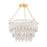 Mitzi Tiffany 1 Light Pendant, Brass/Cream Combo/White Washed - H805701-AGB