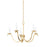 Mitzi Jaclin 5 Light Chandelier, Gold Leaf - H809805-GL