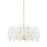 Mitzi Zoella 5 Light Chandelier, Aged Brass/Clear - H810705-AGB