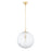 Mitzi Sara 1 Light 19" Pendant, Aged Brass/Clear - H815701L-AGB