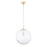 Mitzi Sara 1 Light Pendant, Aged Brass/Clear