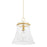 Mitzi Cantana 1 Light 20" Pendant, Aged Brass/Clear - H824701L-AGB